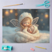 Mooie Fairy en Baby Fantasy Art Tissue Papier (Craft)