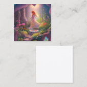 Mooie Fairy Garden Magic Vierkante Visitekaartje (Voorkant / Achterkant)