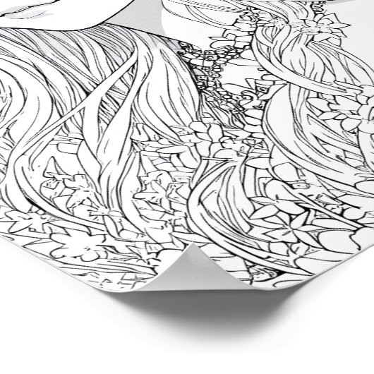 Mooie Fairy kleurstof Poster (Hoek)