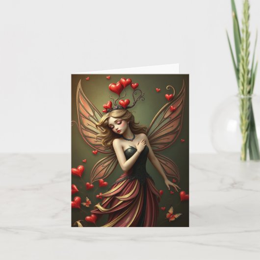 Mooie Fairy Portrait Kaart (Voorkant)