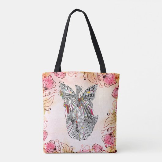 Mooie Fairy Queen Fantasy Canvas tas (Achterkant)