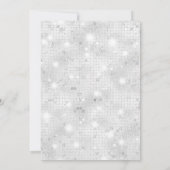 Mooie Fairy Silver White Glitter kerstfeest Kaart (Achterkant)