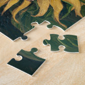 Mooie Fairy Slaap op een Zonnebloem Legpuzzel (Zijkant)