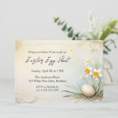 Mooie Fairy Tale horizontale Paasei Hunt Kaart (Staand voorkant)