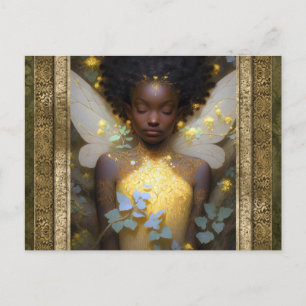 Mooie Fairy Vrouw Fantasy Kunst Briefkaart