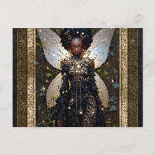 Mooie Fairy Vrouw Fantasy Kunst Briefkaart (Voorkant)