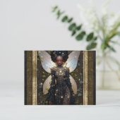 Mooie Fairy Vrouw Fantasy Kunst Briefkaart (Staand voorkant)