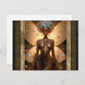 Mooie Fairy Vrouw Fantasy Kunst Briefkaart (Voorkant / Achterkant)
