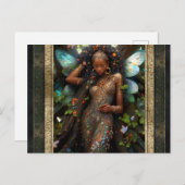 Mooie Fairy Vrouw Fantasy Kunst Briefkaart (Voorkant / Achterkant)