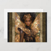 Mooie Fairy Vrouw Fantasy Kunst Briefkaart (Voorkant / Achterkant)