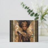 Mooie Fairy Vrouw Fantasy Kunst Briefkaart (Staand voorkant)