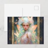 Mooie Fairy Vrouw Fantasy Kunst Briefkaart (Voorkant / Achterkant)