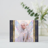 Mooie Fairy Vrouw Fantasy Kunst Briefkaart (Staand voorkant)