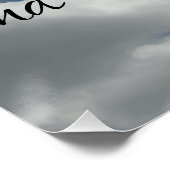 Mooie Faith Bible Quote Clouds Perfect Poster (Hoek)