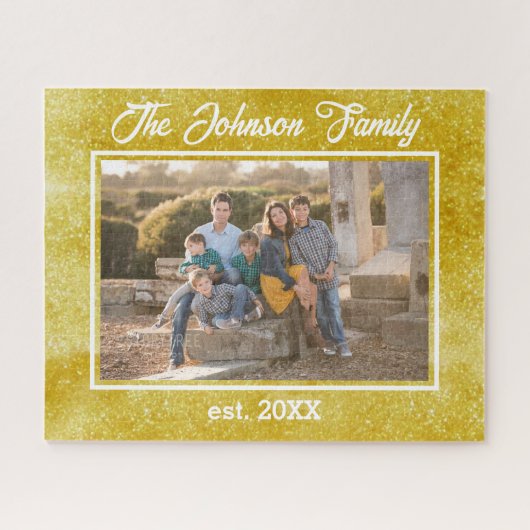 Mooie familie foto Jigzaag Puzzle Legpuzzel (Horizontaal)