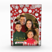 Mooie familie foto Vrolijk kerstfotoblok (Voorkant)