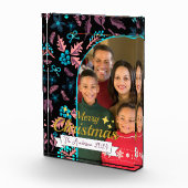 Mooie familie foto Vrolijk kerstfotoblok (Rechts)