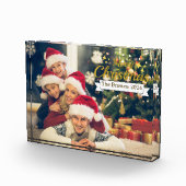 Mooie familie foto Vrolijk kerstfotoblok (Rechts)