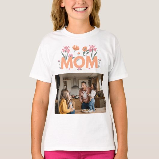 Mooie familie moeder T-shirt (Voorkant)