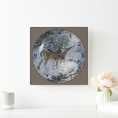 Mooie familie van de overleden mannen vierkante klok (Huis)