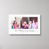 Mooie familiefoto collage canvas afdruk (Voorkant)