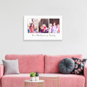 Mooie familiefoto collage canvas afdruk (Insitu (Woonkamer))