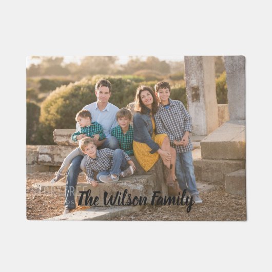 Mooie familiefoto deurmat (Voorkant)