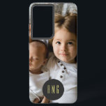 Mooie familiefoto & Monogram Samsung Galaxy Hoesje<br><div class="desc">Een uniek Symmetry Samsung Galaxy S21 Hoesje met een plek voor jouw naam of het monogram van uw cadeauontvanger en een foto. *******Als je foto afgekapt raakt, gebruik dan de functie 'dit ontwerp bewerken' of 'verder aanpassen' om deze toe te voegen aan het hoesje van de otterbox. Nadat u de...</div>