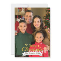 Mooie familiefoto Prettig kerstfeest wens