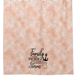 Mooie familierefoto douchegordijn