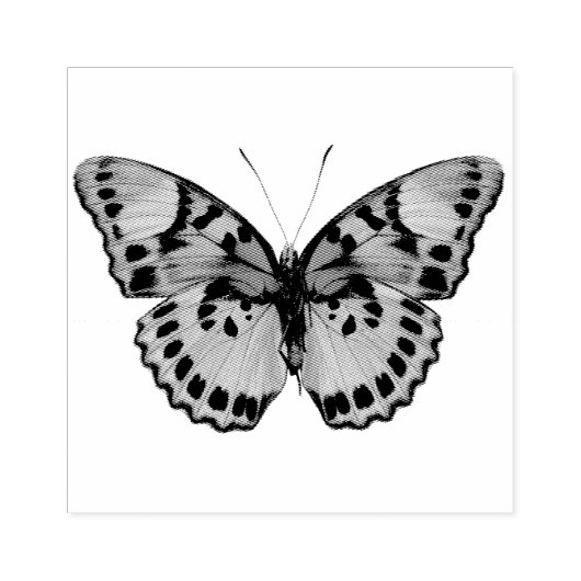 Mooie Fancy vlinder II Rubberstempel (Afrduk)