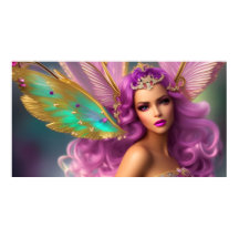 Mooie fantasie magische vlinder paars roze