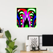 Mooie fantasiefontein poster (Thuiskantoor)