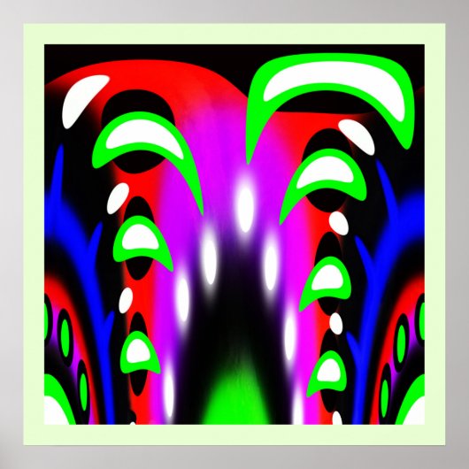 Mooie fantasiefontein poster (Voorkant)