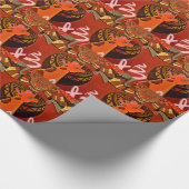 Mooie, fantastische Giraffe houdt van safari's Cadeaupapier (Hoek)