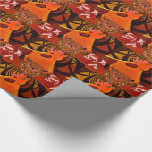 Mooie, fantastische Giraffe houdt van safari's Cadeaupapier (Hoek)