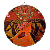 Mooie, fantastische Giraffe houdt van safari's Dartbord (Voorkant)