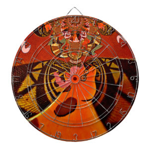 Mooie, fantastische Giraffe houdt van safari's Dartbord