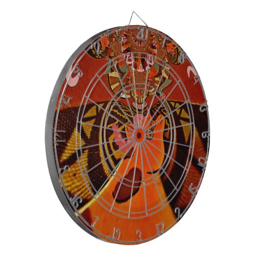 Mooie, fantastische Giraffe houdt van safari's Dartbord (Voorkant Links)