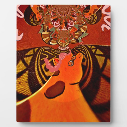 Mooie, fantastische Giraffe houdt van safari's Fotoplaat (Voorkant)