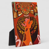 Mooie, fantastische Giraffe houdt van safari's Fotoplaat (Zijkant)