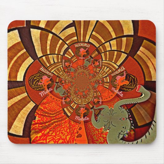 Mooie, fantastische Giraffe houdt van safari's Muismat (Voorkant)