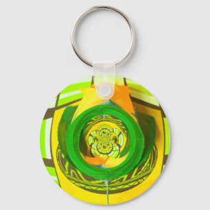 Mooie, fantastische Giraffe houdt van safari's Sleutelhanger