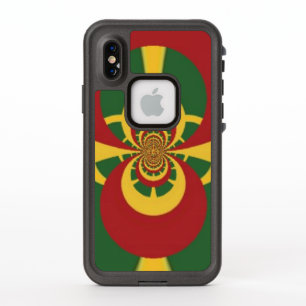 Mooie fantastische vrouwelijke Rood Goud Groen