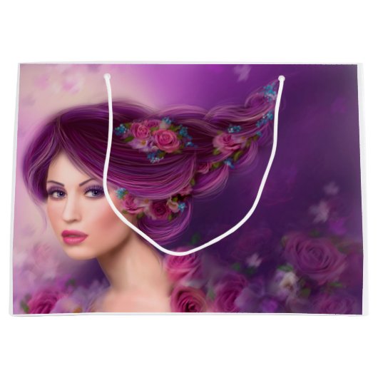 mooie Fantastische vrouwenfee Large Cadeautasje (Voorkant)