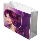 mooie Fantastische vrouwenfee Large Cadeautasje (Achterkant Gekanteld)