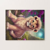 Mooie Fantasy Cute Kawaii Lion Cub Legpuzzel (Horizontaal)