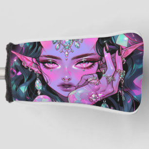 Mooie Fantasy Duivel Elf Anime Meisje Golfheadcover