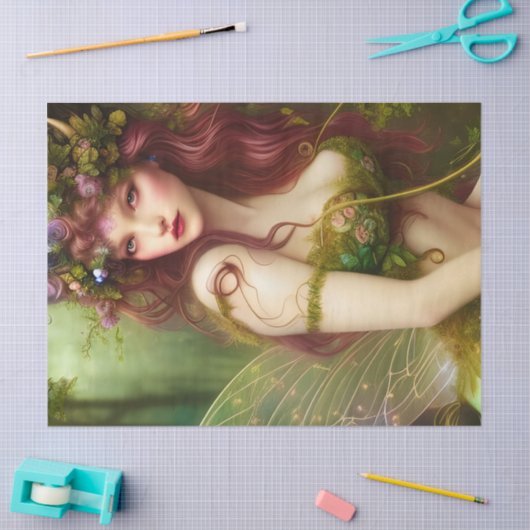 Mooie Fantasy Fairy Princess Decoupage Tissuepapier (Craft)