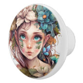 Mooie Fantasy Flower Fairy Fairies Series Keramische Knop (Rechts)